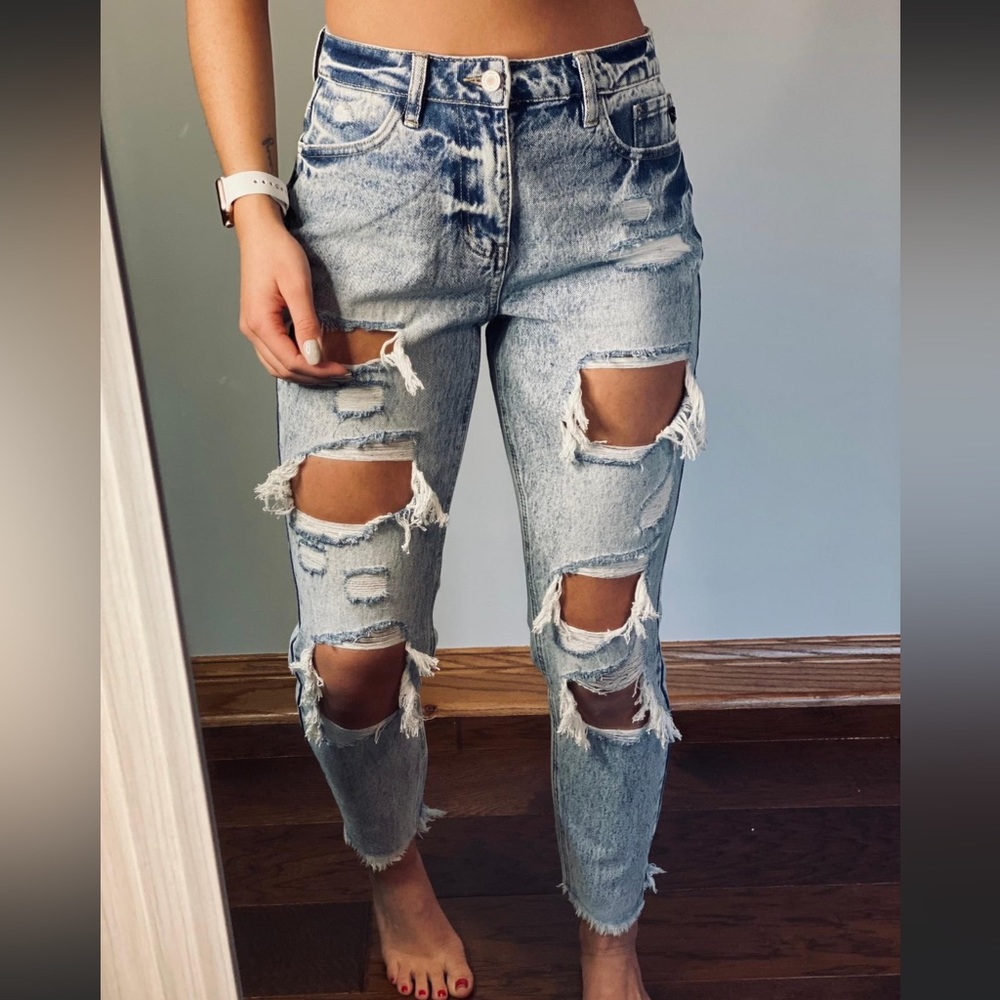 KanCan acid wash jeans